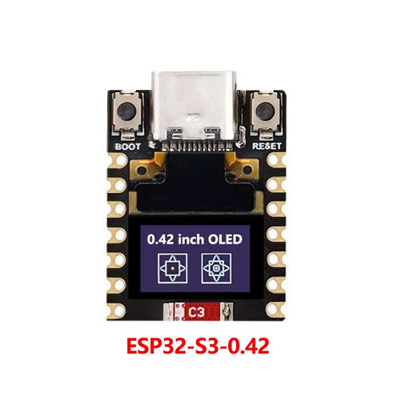 Papan Pengembangan ESP32 S3 Papan Pengembangan RISC-V Daya Rendah dengan Layar OLED 0.42 Inci