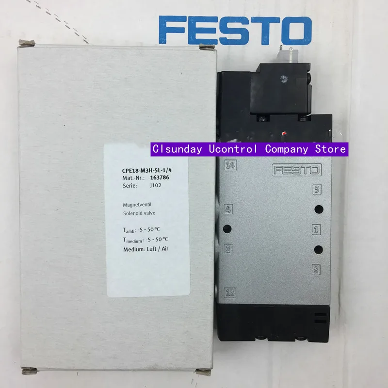 

New original FESTO solenoid valve CPE18-M3H-5L-1/4 163786