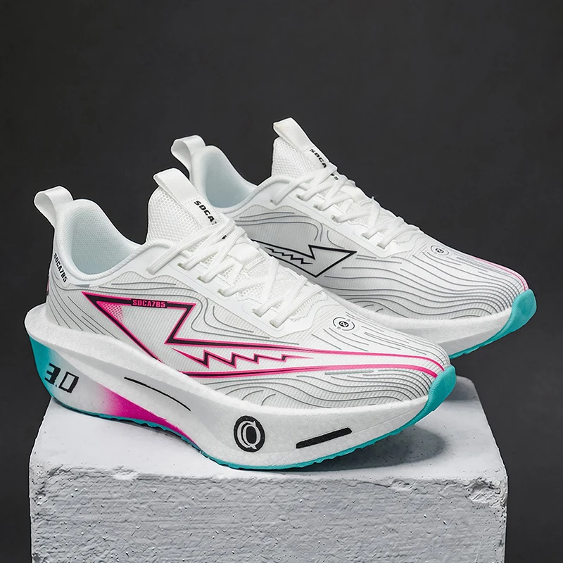 Men's Running Shoes, Sports and Leisure Road Shoes, Lightweight, Soft-Soled, Comfortable, Shock-Absorbing Shoes, Outdoor Jogging and Fitness Shoes