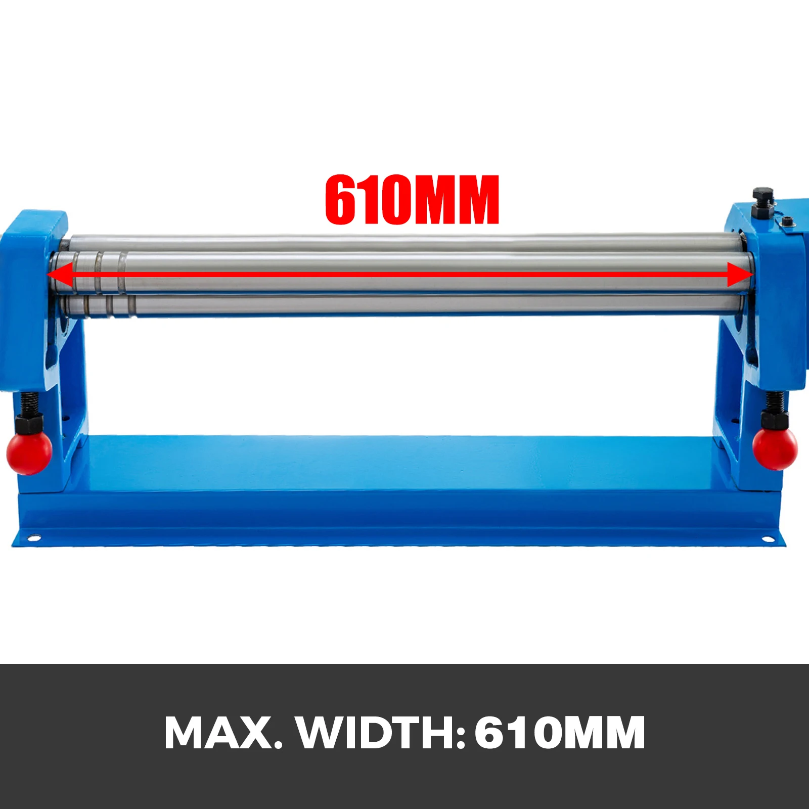 Manual Slip Roller, 24 inch Slip Roll Machine up to 16 Gauge Steel, Sheet Metal Roller Machine with Two Removable Rollers