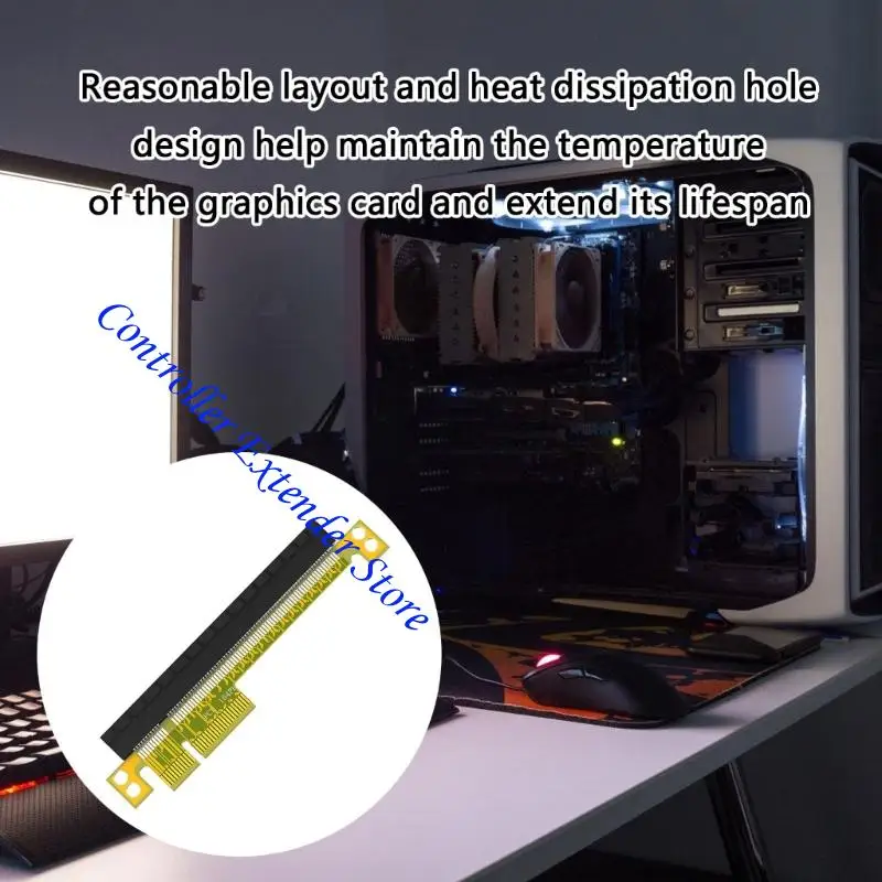 N84B Pcie 4X To 16X Extender Card Adapter Converter For Graphics Card Extension Stable Transmission Wide Compatibility