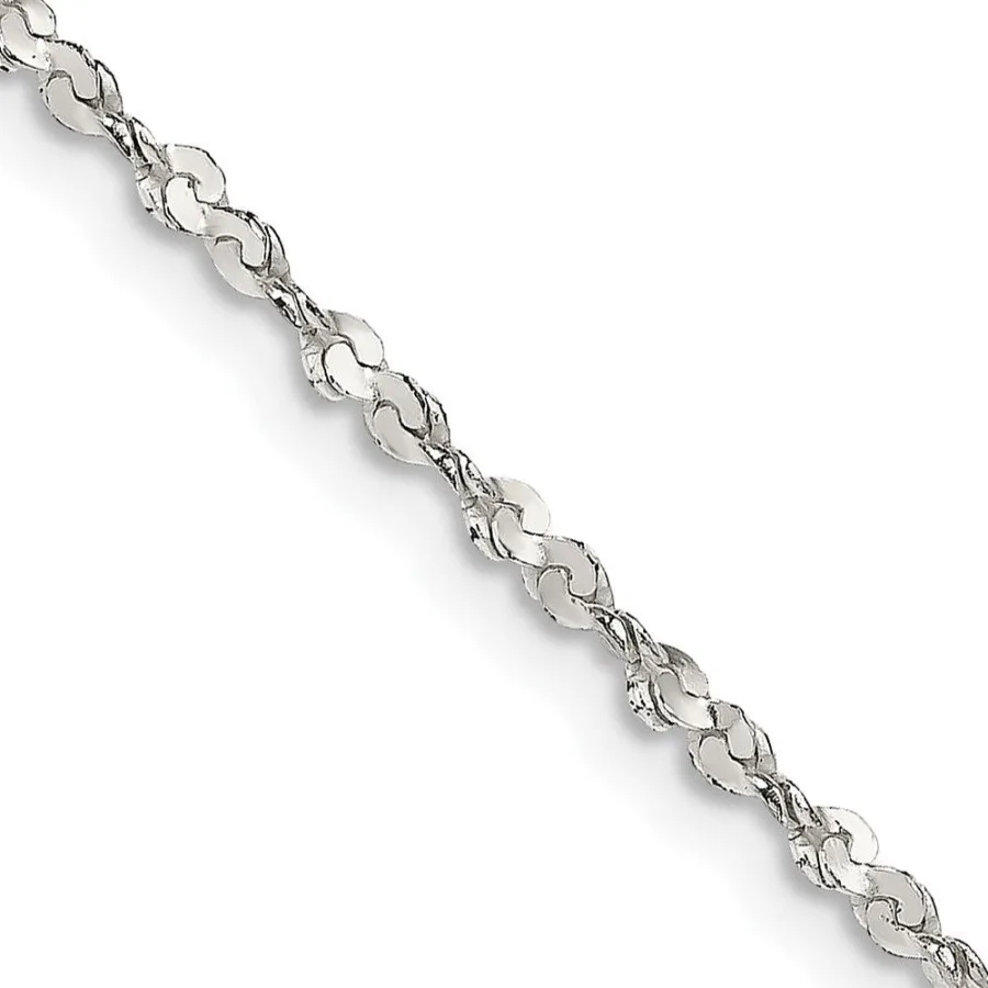 

Sterling Silver 1.8mm Twisted Serpentine Chain