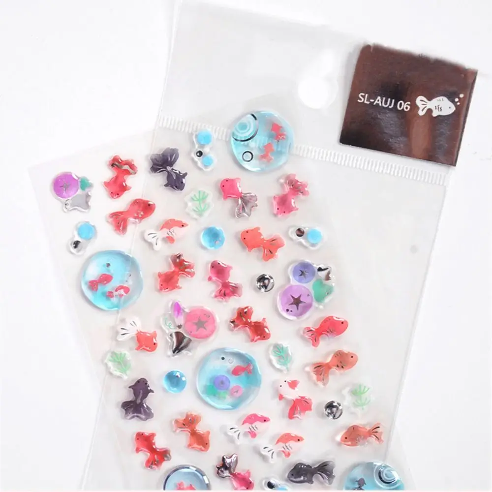 

New Goldfish Crystal Glue Sticker DIY Cartoon Phone Case Decoration Phone Case Sticker