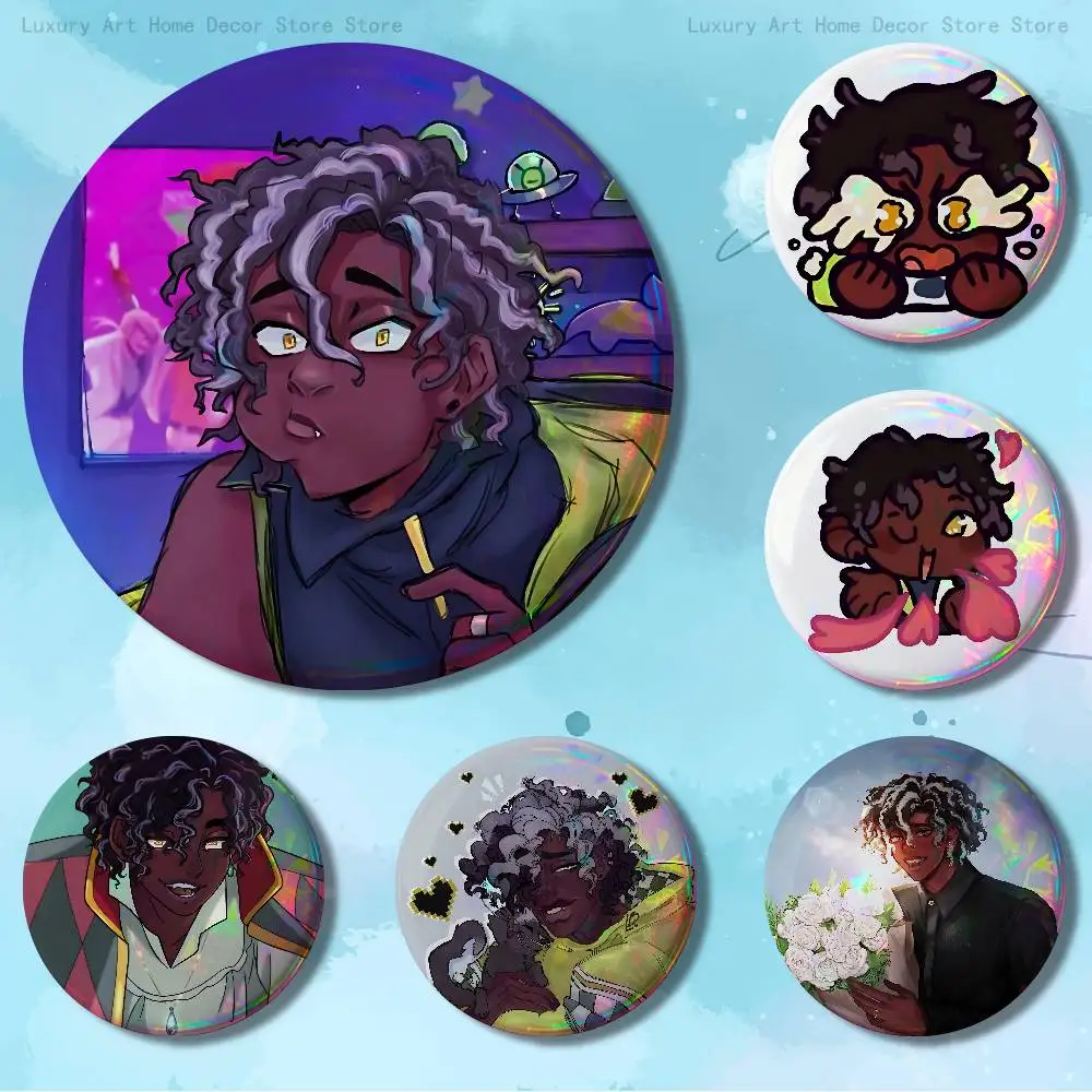 M-Micah Y-Yujin E-ERROR143 32mm 58mm 75mm 44mm 25mm Anime Badges Brooches DIY Pins Decorations Birthday Gifts
