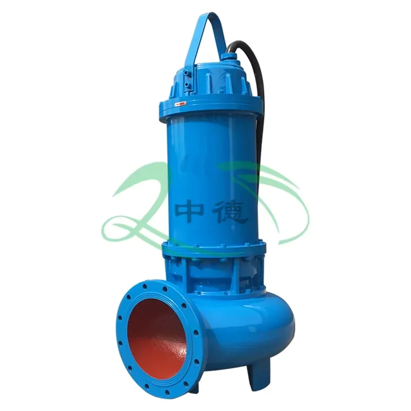 Zhongde Certified Durable Cast Iron Submersible Sewage Pump for Industrial Waste Water 1-Year Warranty 50000L/Hour