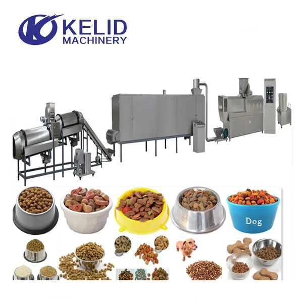 Machine Pet Food Production Line 500kgh Equipment For Dog Cat Food