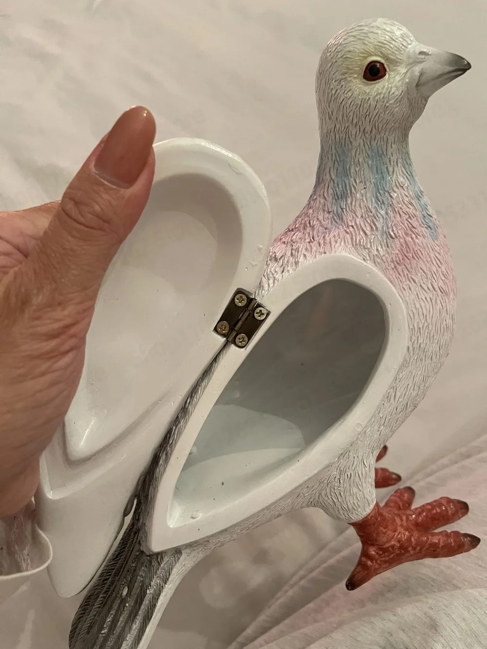 Pigeon Clutch Bag Creative Fun Casual Versatile Bag Home Decoration Ornaments Resin Material