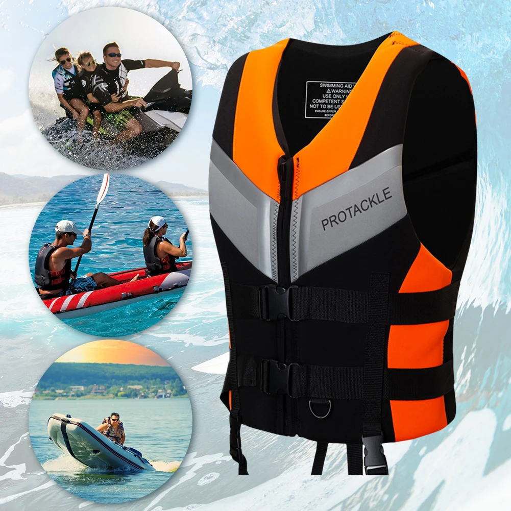 Kayak Life Jacket Professional Safety Life Vest Adult Life Jacket Swimming Vest Children Fishing Life Jacket for Surfing Kayak