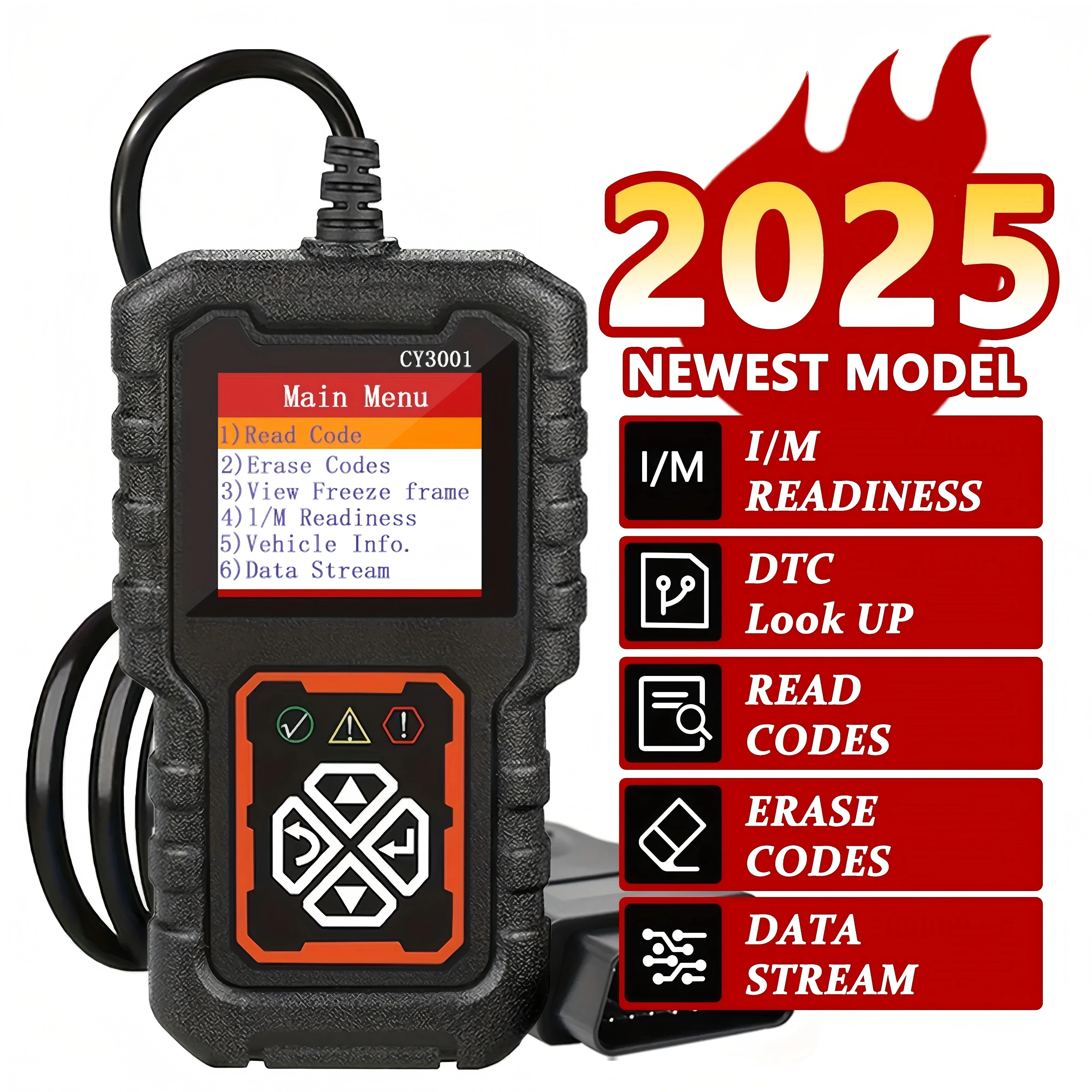 OBD2 Scanner Code Reader For Car Check Engine,Read And Erase Fault Code,For All OBD II Protocol Cars After 1996