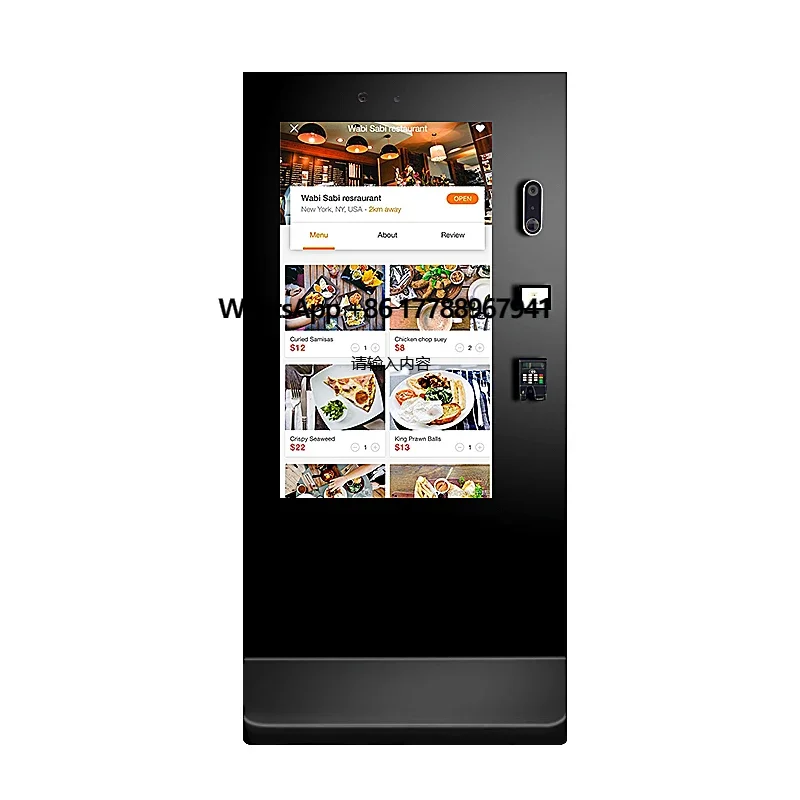 

55 Inch Outdoor Totem Touch Screen Self Service Payment Kiosk With Google Doorbell