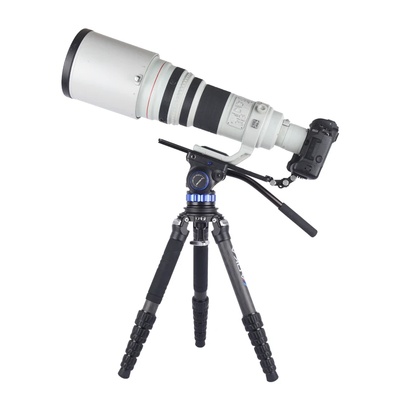 حامل ثلاثي كاميرا فيديو احترافي من ألياف الكربون عالي التحمل من AOKA TKPRO425C لمشاهدة الطيور