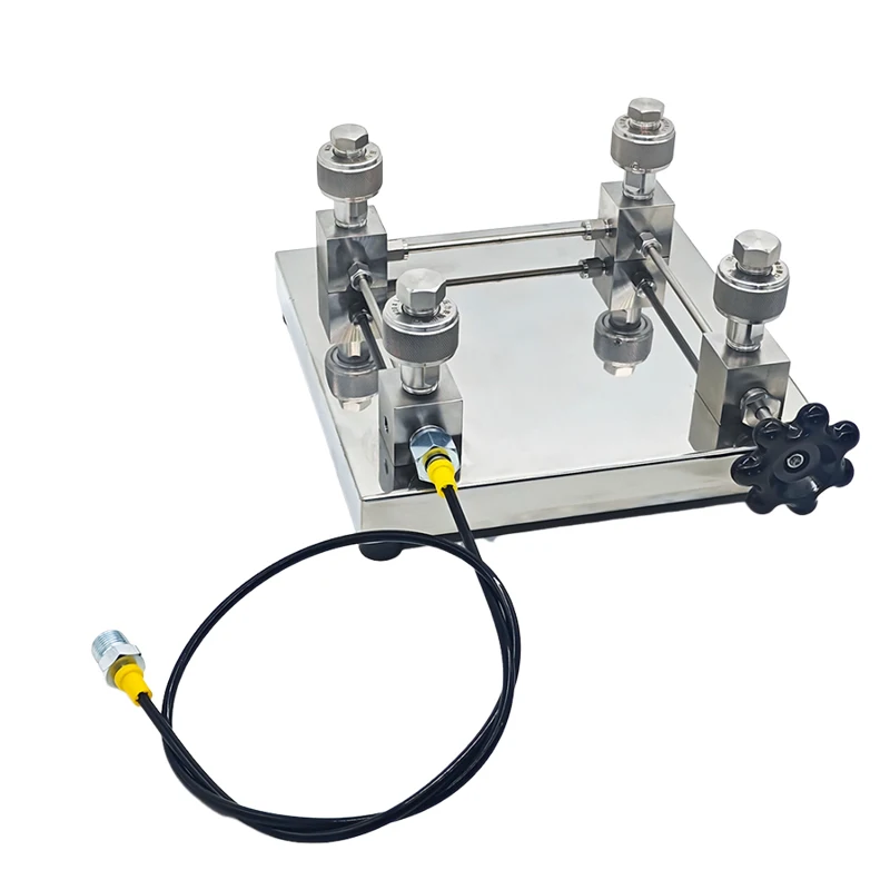 Stainless steel multi-interface pressure calibration connection desktop pneumatic pressure gauge calibration