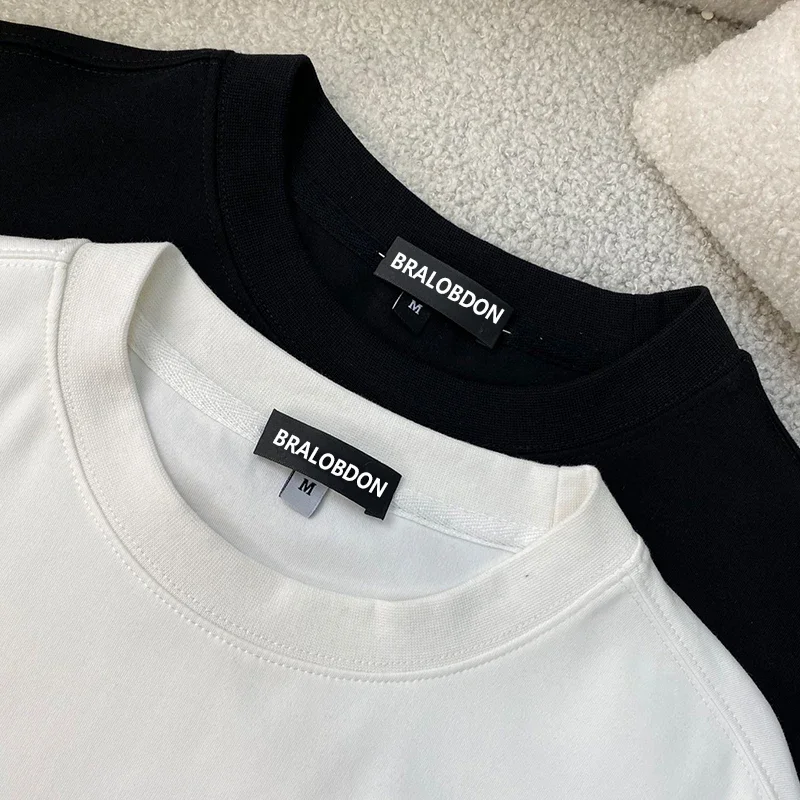 Men`s  hoodie T-shirt BB Bralobdon 2024 autumn/winter new fashion brand men's letter hoodie loose round neck with a base shirt