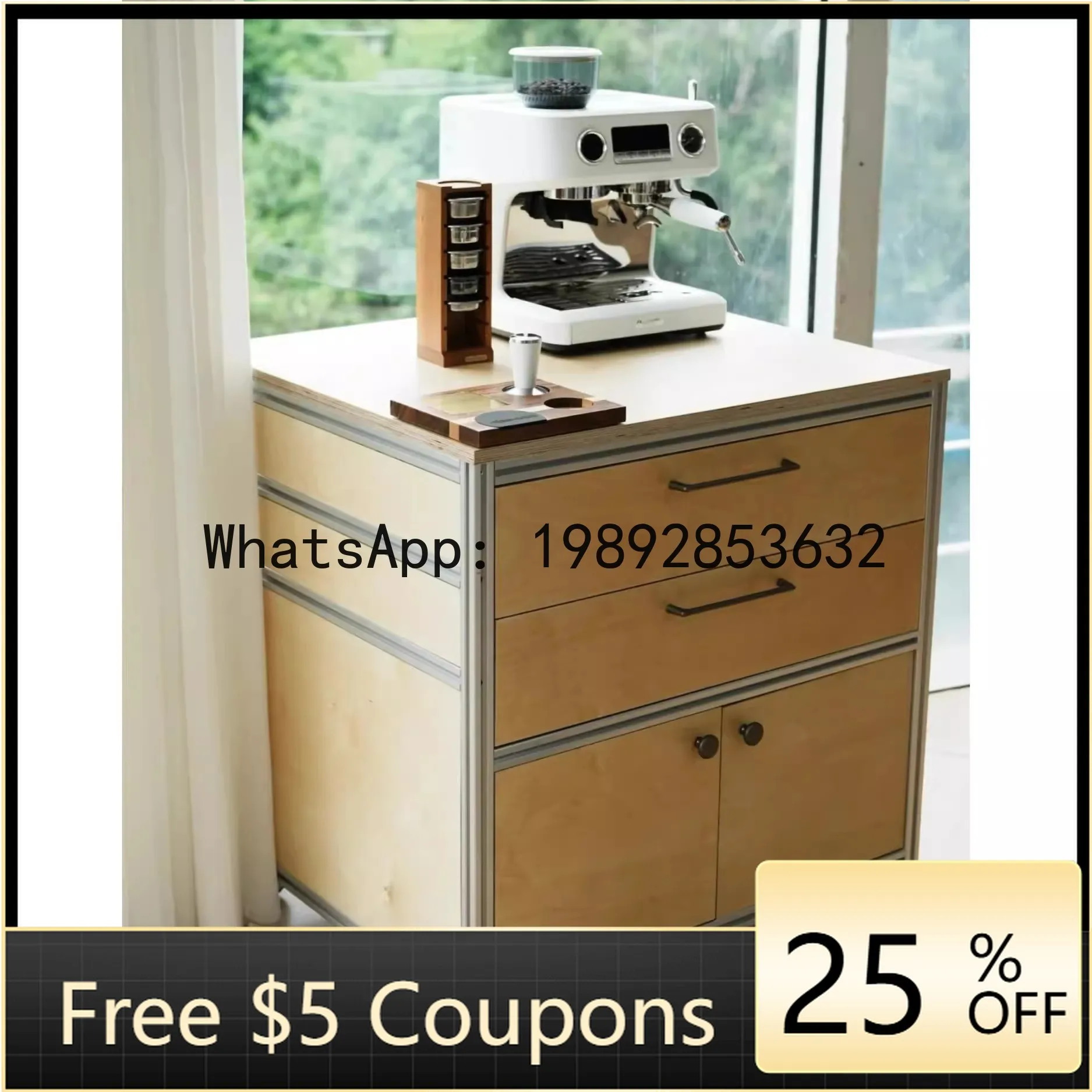 

Z3 Aluminum Profile Solid Wood Display Desk Sideboard Storage Organizer File