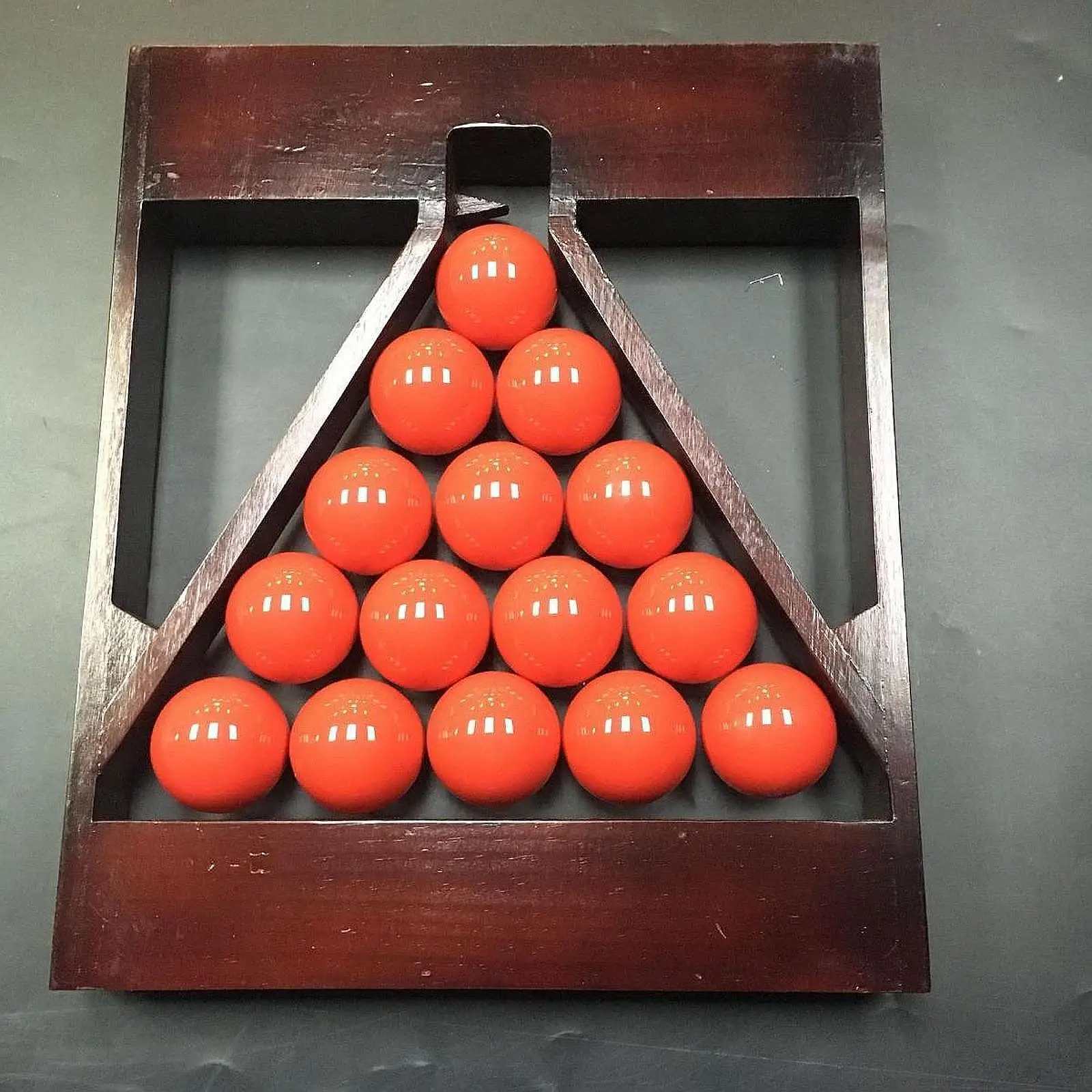 

Wooden Billiard Ball Rack Pool Table Accessories for Competition Game Room