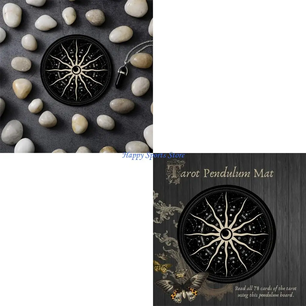 

J7JF Divinations Mate Mouse Pad Rubber Astrology Bylums Chart Cart Card Card Card