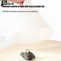 Conical Diffuser Photography Props Light Softbox Portable Assembly Prop For Jewelry Product Spotlight Studio Kit