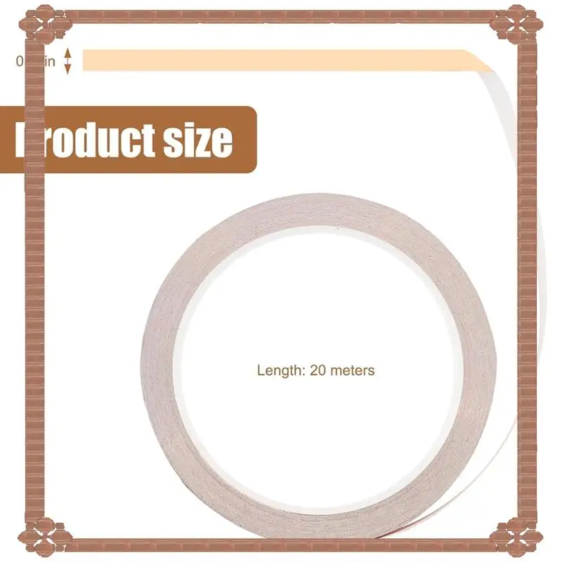 Consegna in 24 ore su 24 Nastro in lamina di rame da 4 rotoli per vetrate con raschietto in plastica, adesivo per forniture di vetrate, chitarra e