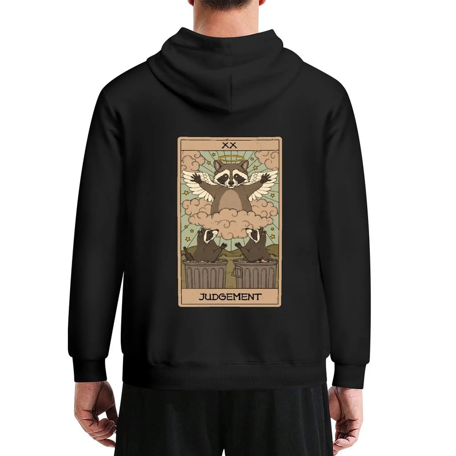 

Judgement - Raccoons Tarot Hoodie mens clothes blouse korean clothes graphic t shirts men new features of hoodies & sweatshirts