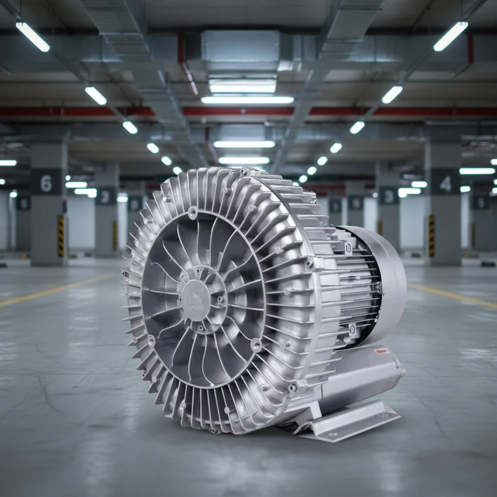 Constant Speed Stable Output Three Phase Blower For Underground Garage Ventilation