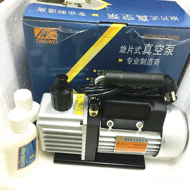 TW-2A air conditioning vacuum pump, single stage 2 liters rotary vane vacuum pump