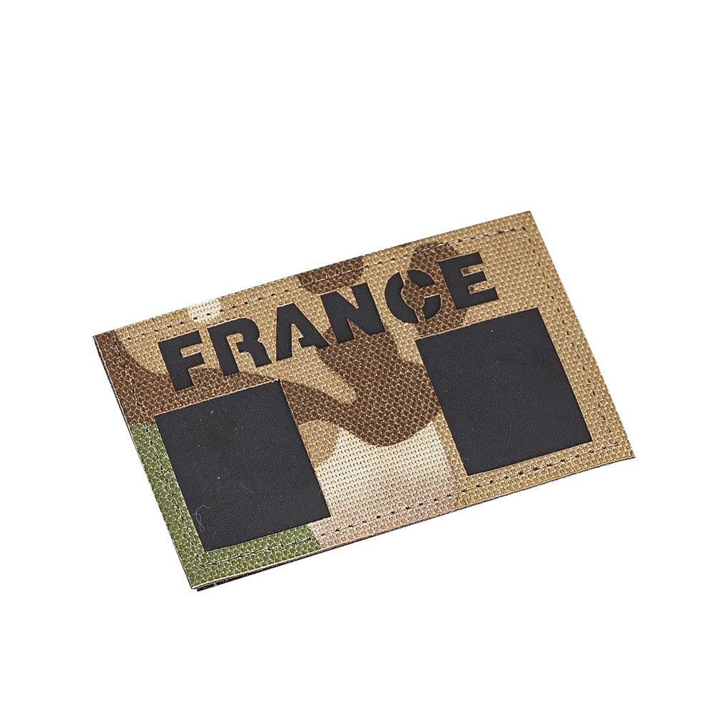 Französischer Tarnmuster-Taktik-Patch, Moral-Abzeichen, im Dunkeln leuchtend, für Militärjacke, Hut, Rucksack, Outdoor-Geschenk für Männer und Freunde – Detail 2
