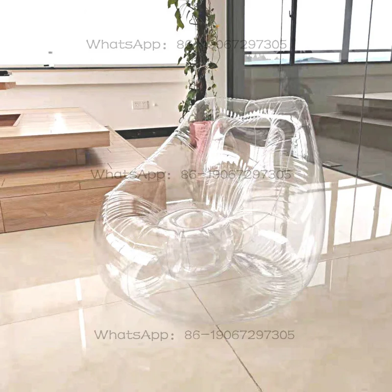 Internet Celebrity Transparent Ins Wind Inflatable Queen Sofa European Art Single Chair Creative Photography Props