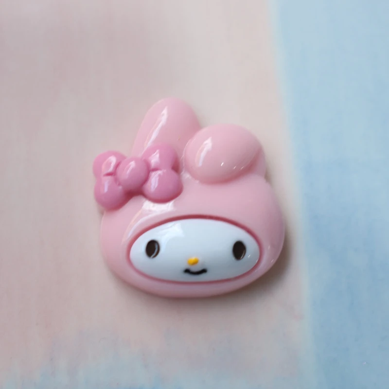 Aksesoris DIY Sanrio Hello Kitty, tempelan ponsel, Kuromi, My Melody, magnet kulkas, dekorasi, gantungan sepatu Crocs