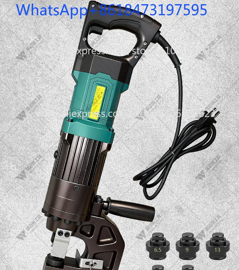 Electric hydraulic angle iron flat iron cutting machine Portable punching angle steel cutting angle chamfering machine