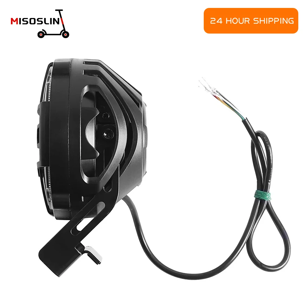 

Aluminum 36V 48V Headlight for Electric Scooter Snowmobile Buggy Universal Front Light Horn Headlight Parts Accessories