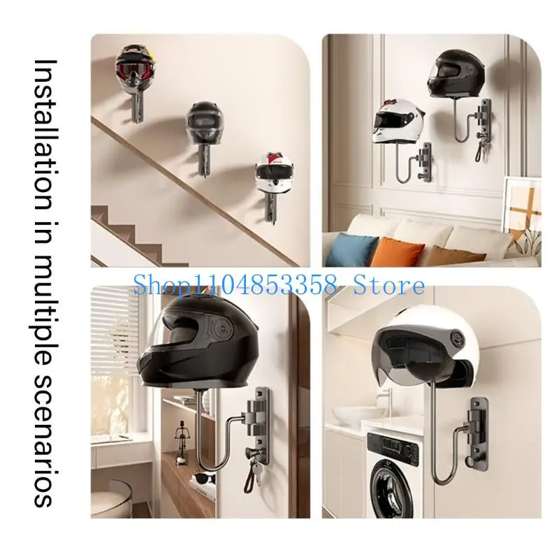 

652F Домашняя стойка для хранения шлемов, высокая грузоподъемность для мотоциклов, скутеров, защитное снаряжение