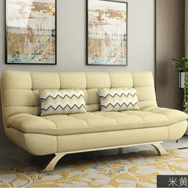 شقة صغيرة قابلة للطي لغرفة المعيشة الحديثة أريكة قماش متعددة الوظائف سرير أريكة لثلاثة أشخاص #6