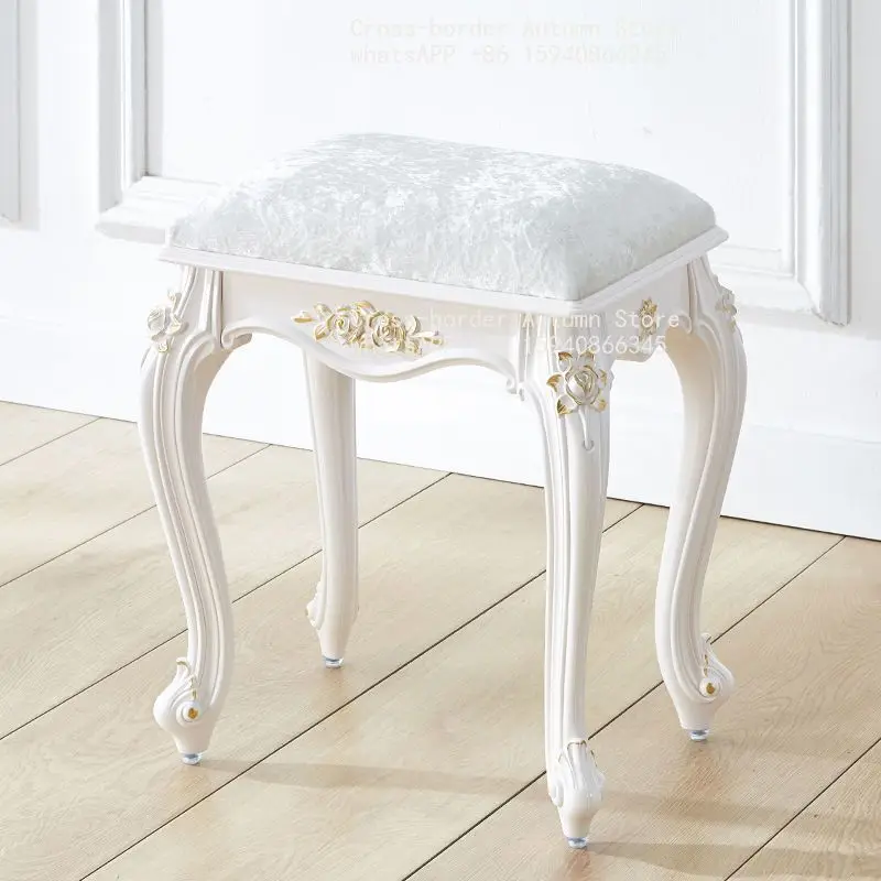 Dresser Stool Makeup Stool Soft Bag Small Square Home Chair Bedroom Nail