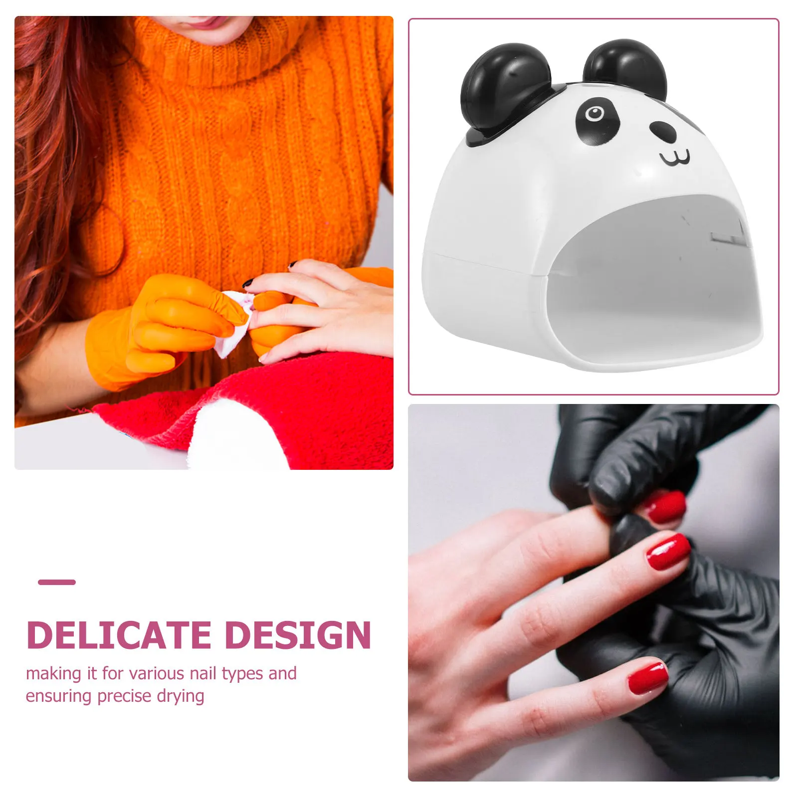 

Panda Nail Lamp USB Portable Mini Nail Dryer Handheld Gel Polish Light Quick Drying for Single Finger Gel Polish Manicure