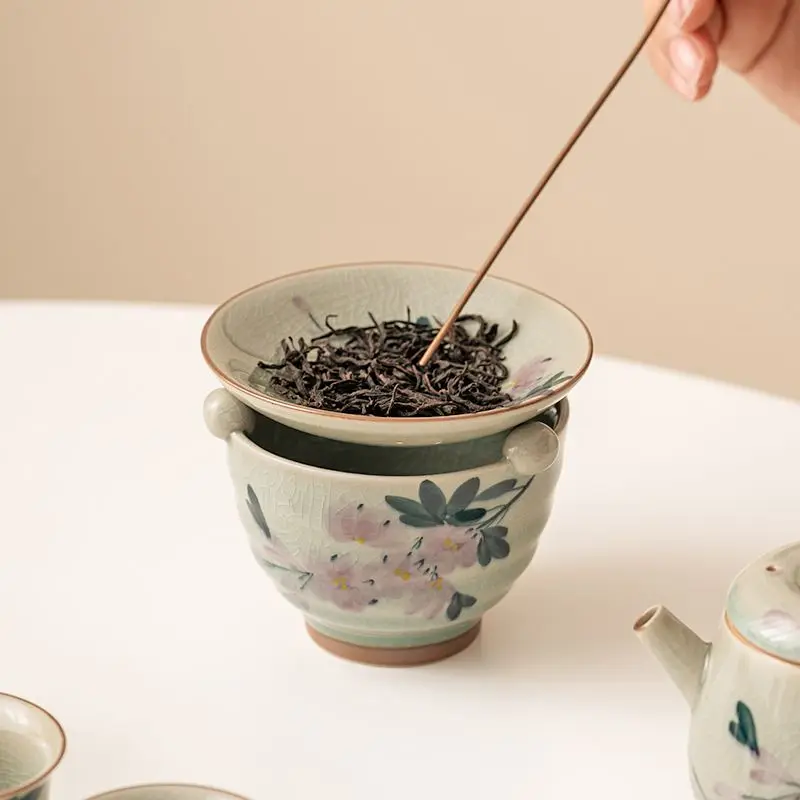 

Ceramic Tea Set, Ice Block Glaze, Pure Hand-Painted Tea Oven, Tea Roasting Utensil, Tea Aroma Extractor