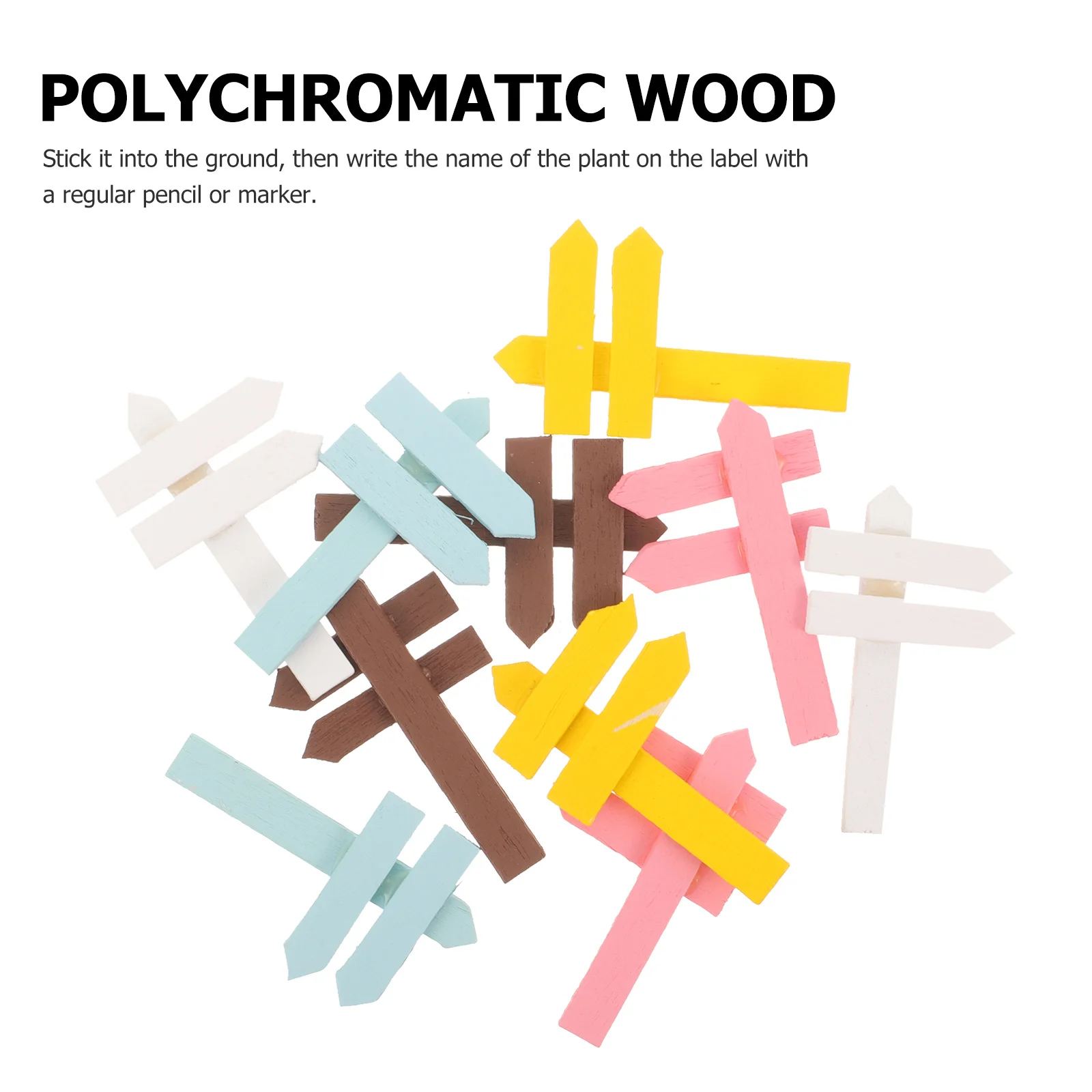 

10Pcs Wooden Garden Labels Mini Road Sign for Plant Markers with Long-Lasting Weatherproof Craft - Ideal for Nursery Seedling