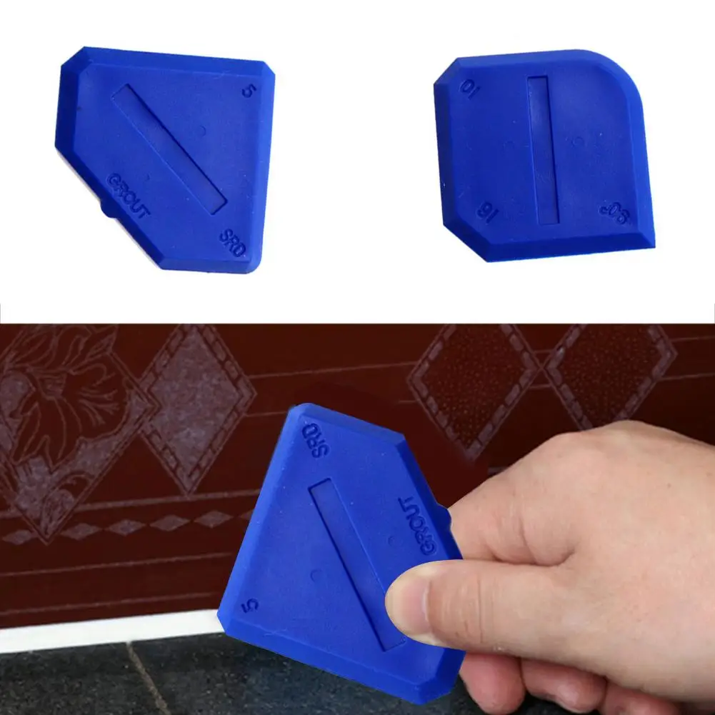 2Pcs Sealant Finishing Tool Plastic Sealant Scraper Joint Sealant Spreader Spatula Scraper for Kitchen Bathroom Floor Caulking
