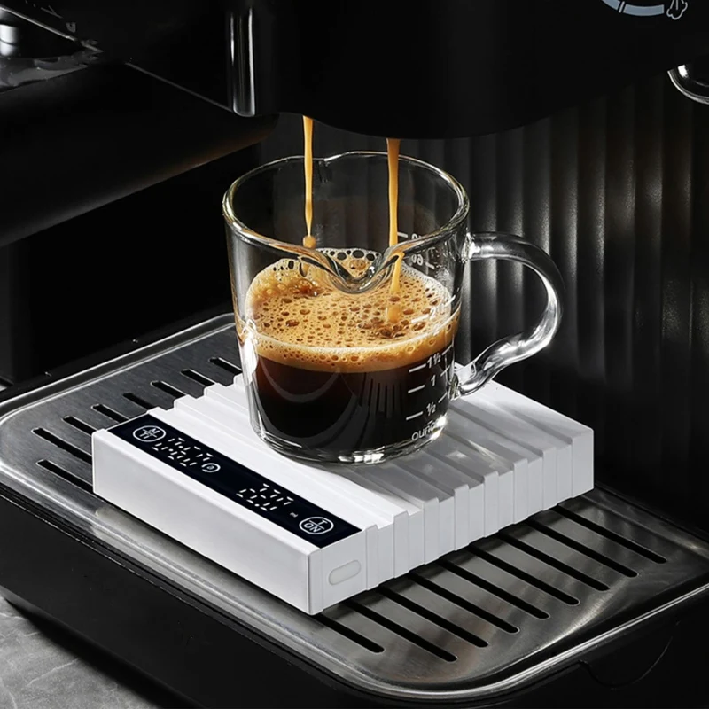 Timbangan Kopi Dapur dengan Pengatur Waktu Timbangan Digital Isi Ulang 0.1G Presisi Tinggi 3 Mode Timbangan Espresso Tetes Hadiah Barista