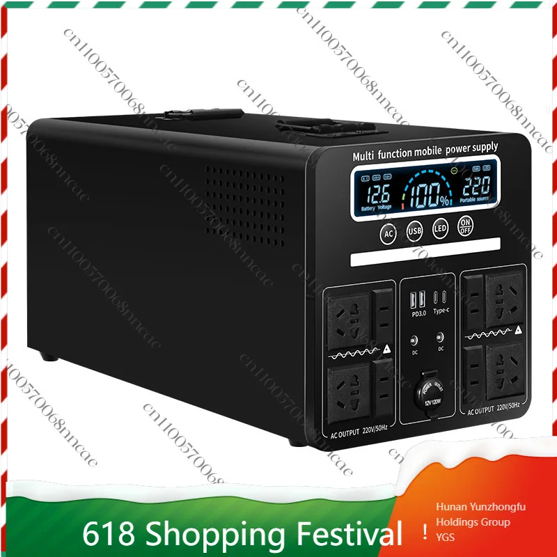 

3000W Portable Power Station 220V, High Power Outdoor Solar Generator for RV, Camping & Home Emergency Backup