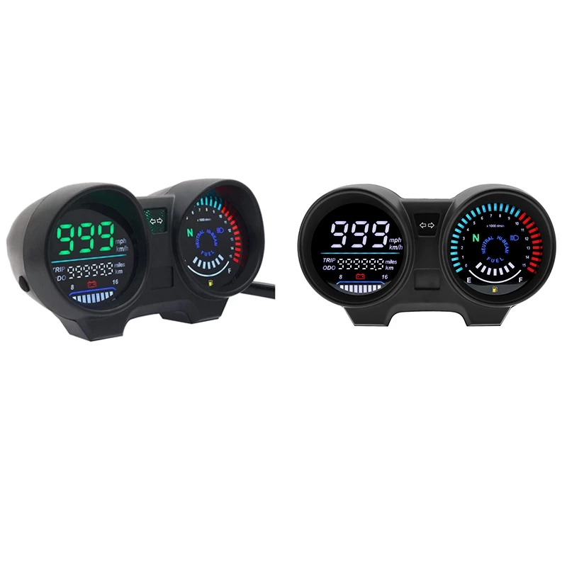 Motorcycle Speedometer Digital Led Panel Tachometer For Brazilian Titan 150 Honda Cg150 Fan150 2010 2012
