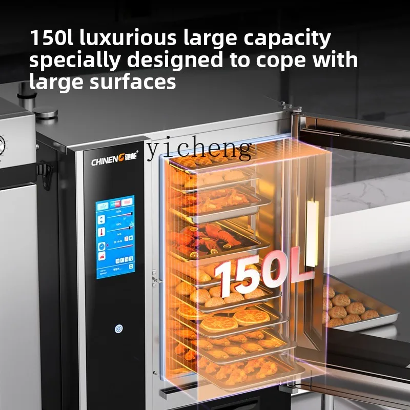 ZZ universele stoomoven commerciële multifunctionele oven met grote capaciteit, elektrische oven, automatische stoom- en bakmachine