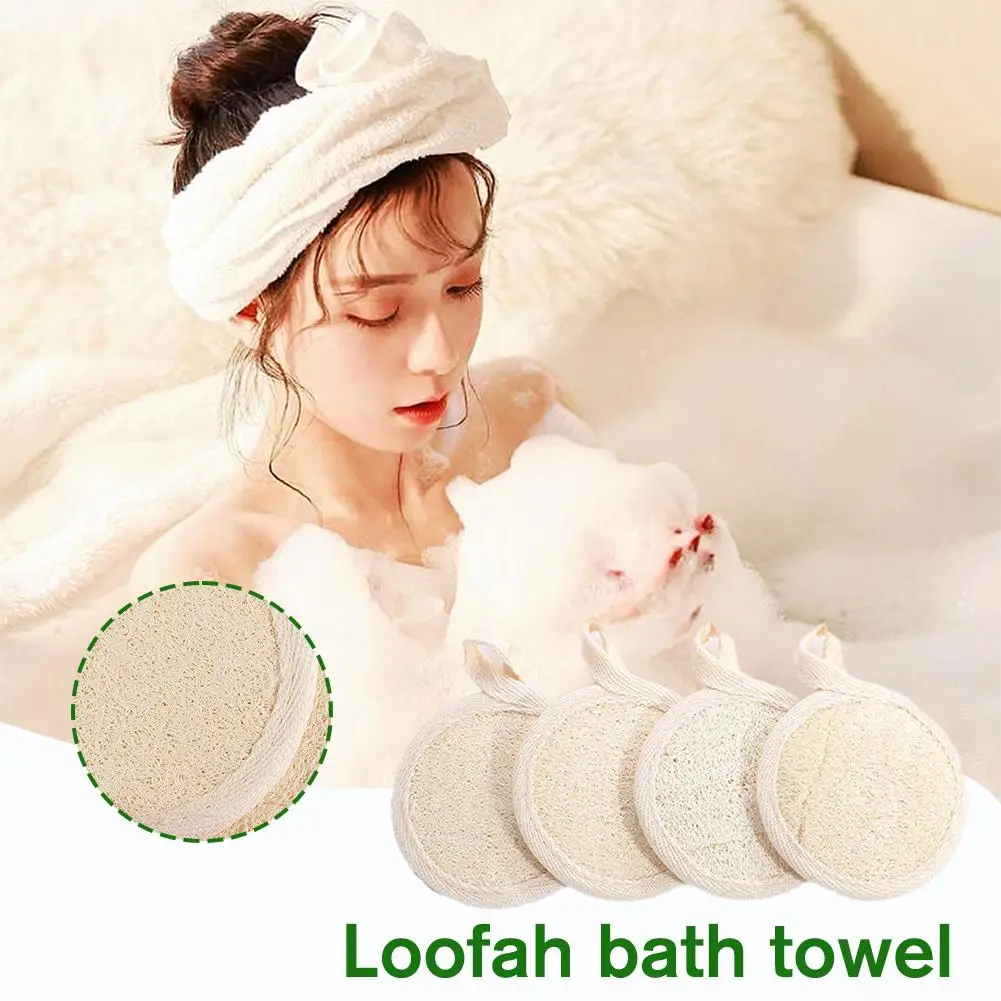 Natural Loofah Luffa Facial Complexion Skin Disc Disk Pads Male Female Face Cleaning Brush Baby Care Exfoliator