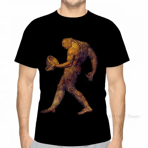 All over print William Blake The Ghost of a Flea men T-Shirt women fashion girl t shirt boy tops tees Short Sleeve tshirts