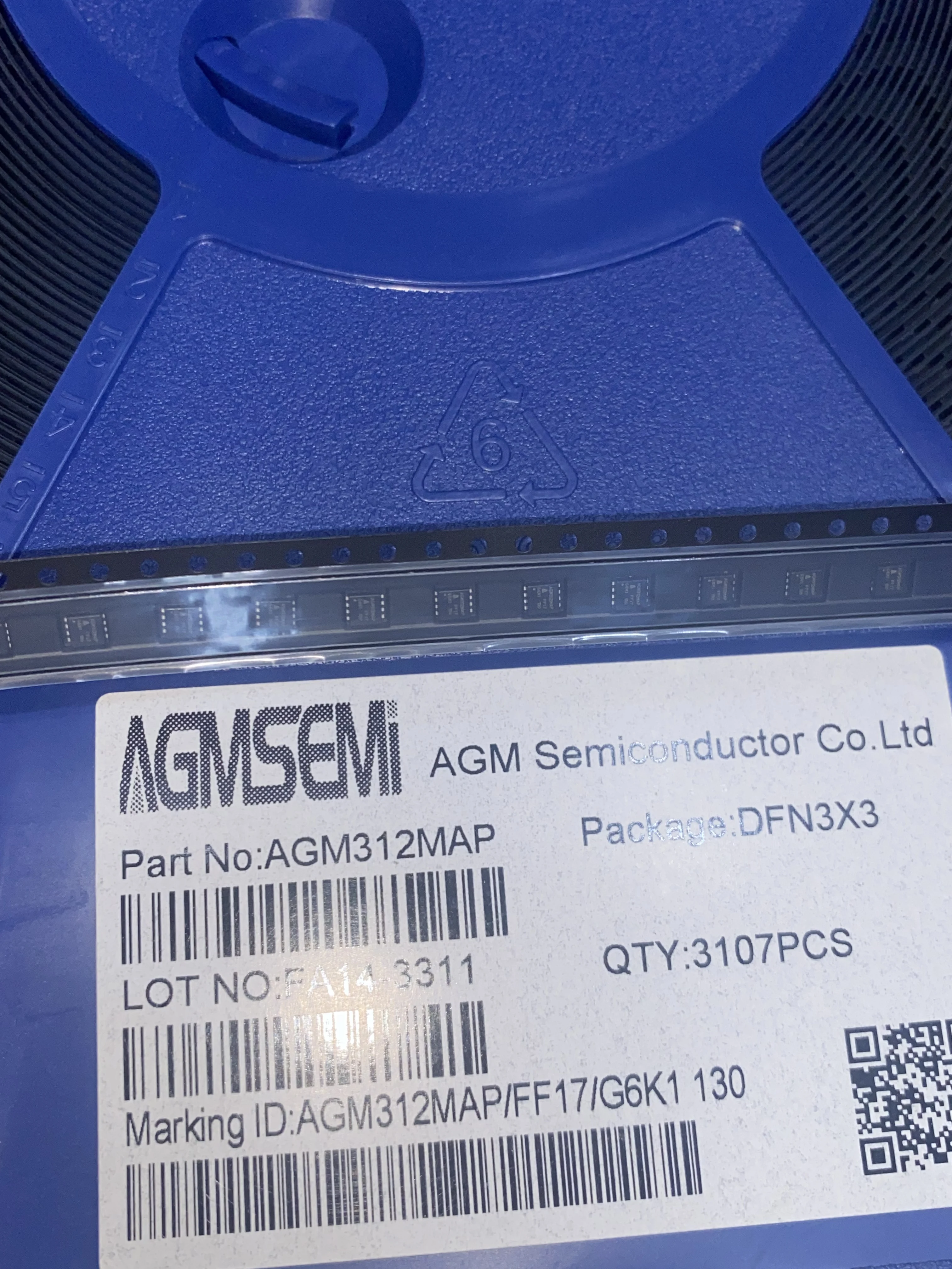 

50PCS AGM312MAP Brand New Original DFN3*3