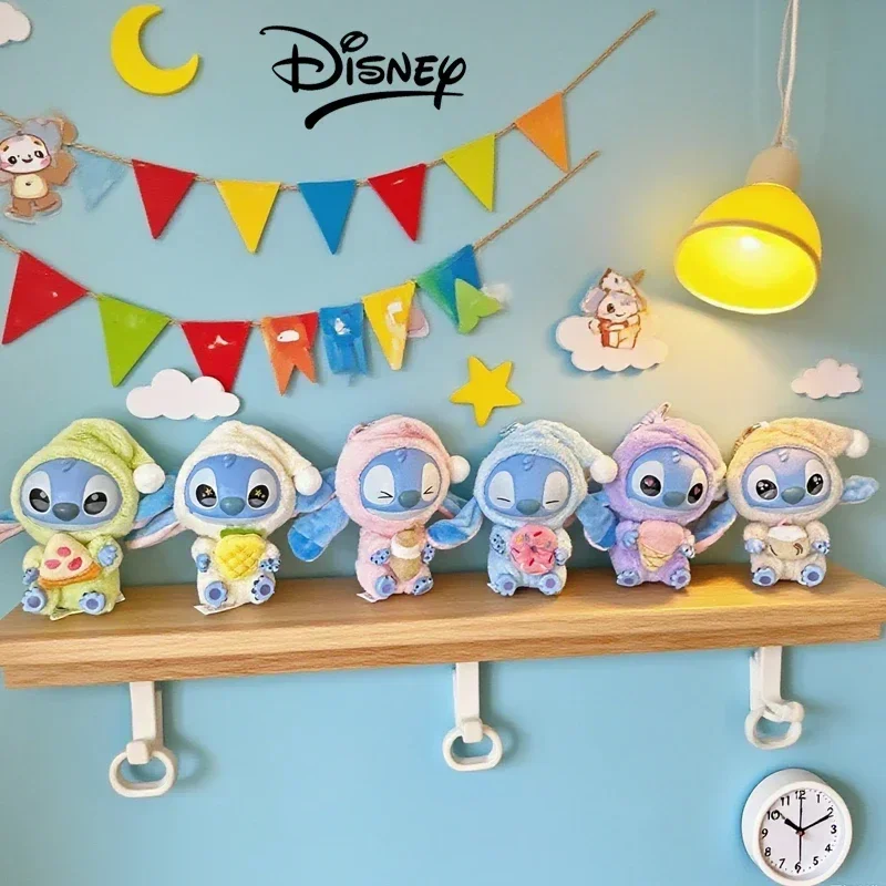 Новая серия Stitch Eat Some-Thing Before Sleep, виниловая слепая коробка, сумка, плюшевая подвеска, милая кукла 222Mystery Box, игрушка, подарок для взрослых222-