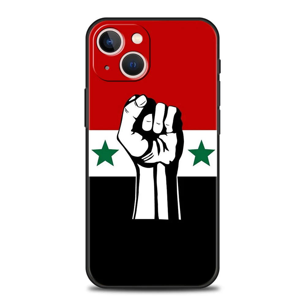 Syrian Syria Flag Handy hülle für iPhone 16 15 14 13 12 Pro Max 11 Pro Max 7 8 plus xs xr stoß feste Softshell-Capas-Taschen