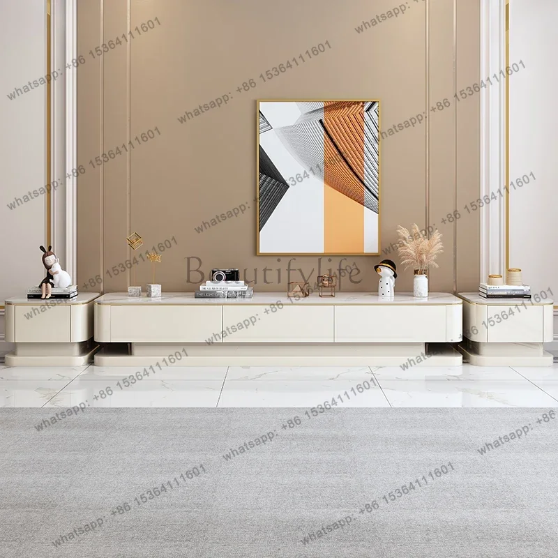 LJY Light Luxury Designer TV Cabinet Simple Modern Living Room Nordic TV Cabinet Storage Universal Console Archivadores Furnitur