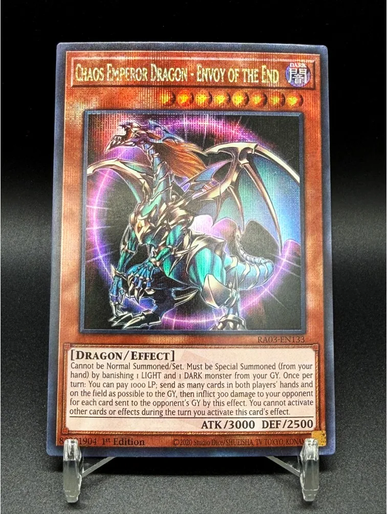 Yu-Gi-Oh DIY Proxy Card 25th Quarter Century Secret Rare Chaos Emperor Dragon Blue-Eyes Spirit Synchro Link Monarch Orica