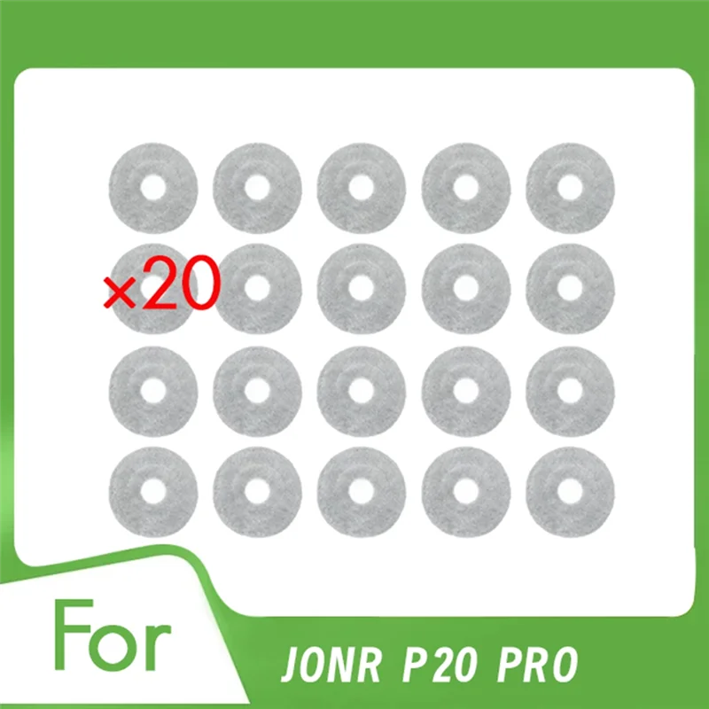 A17F-20 Pcs Cleaning Rag For Jonr P20 Pro Vacuum Cleaner Replacement Spare Kit Cleaner Parts Replacement Essential Vacuum Access