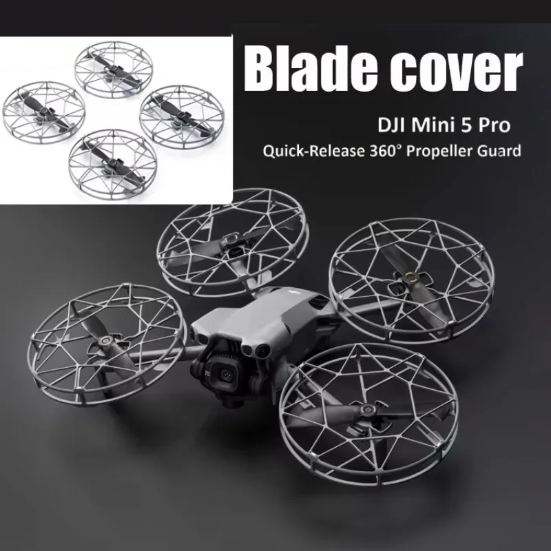 

Для DJI Mini 5 Pro: быстросъемное крепление 360° ° Защита пропеллеров со встроенными пропеллерами, защитный чехол для пропеллеров для Mini 5 Pro, запчасти для дронов
